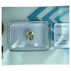 1.16Ct Natural Unheated Yellow Sapphire (6.00x4.97x3.86 mm)- IGI Certified