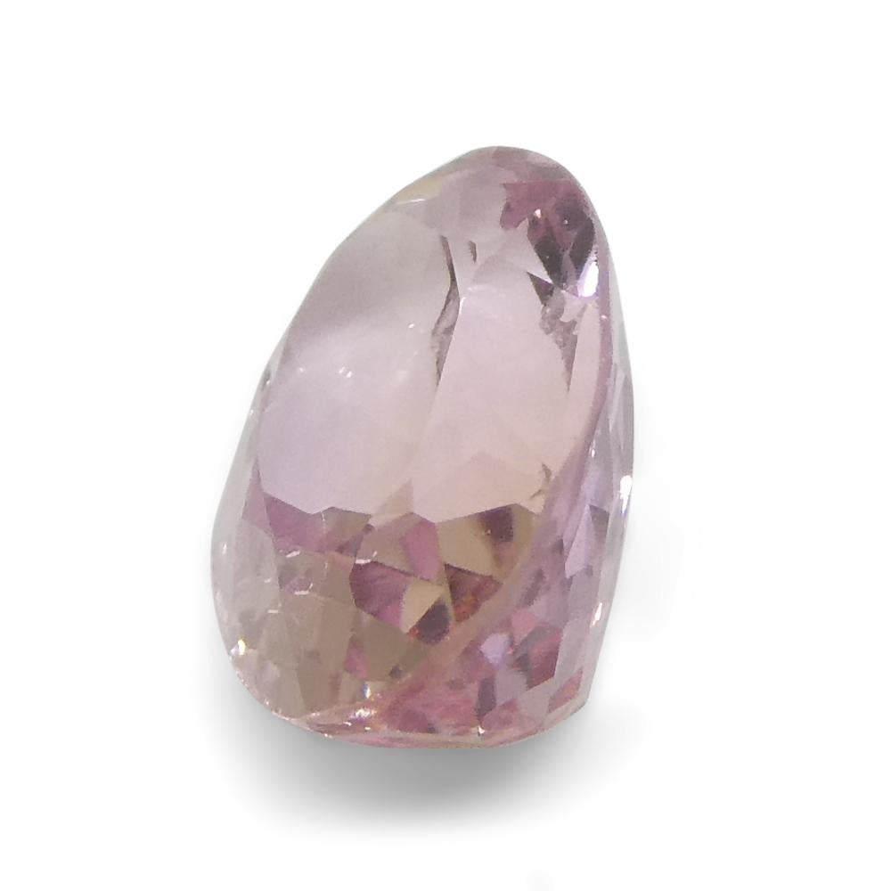1.16ct Oval Orangy Pink Topaz GIA Certified For Sale 7