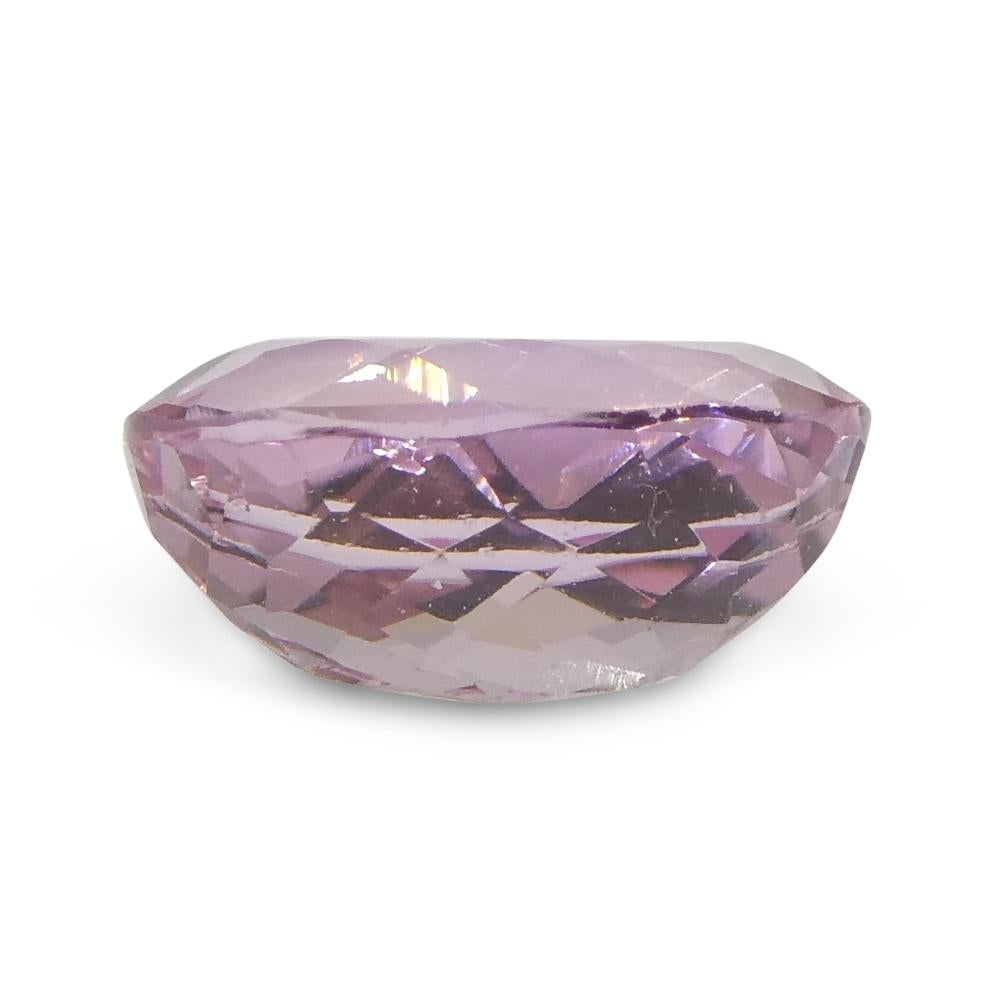 1.16ct Oval Orangy Pink Topaz GIA Certified For Sale 9