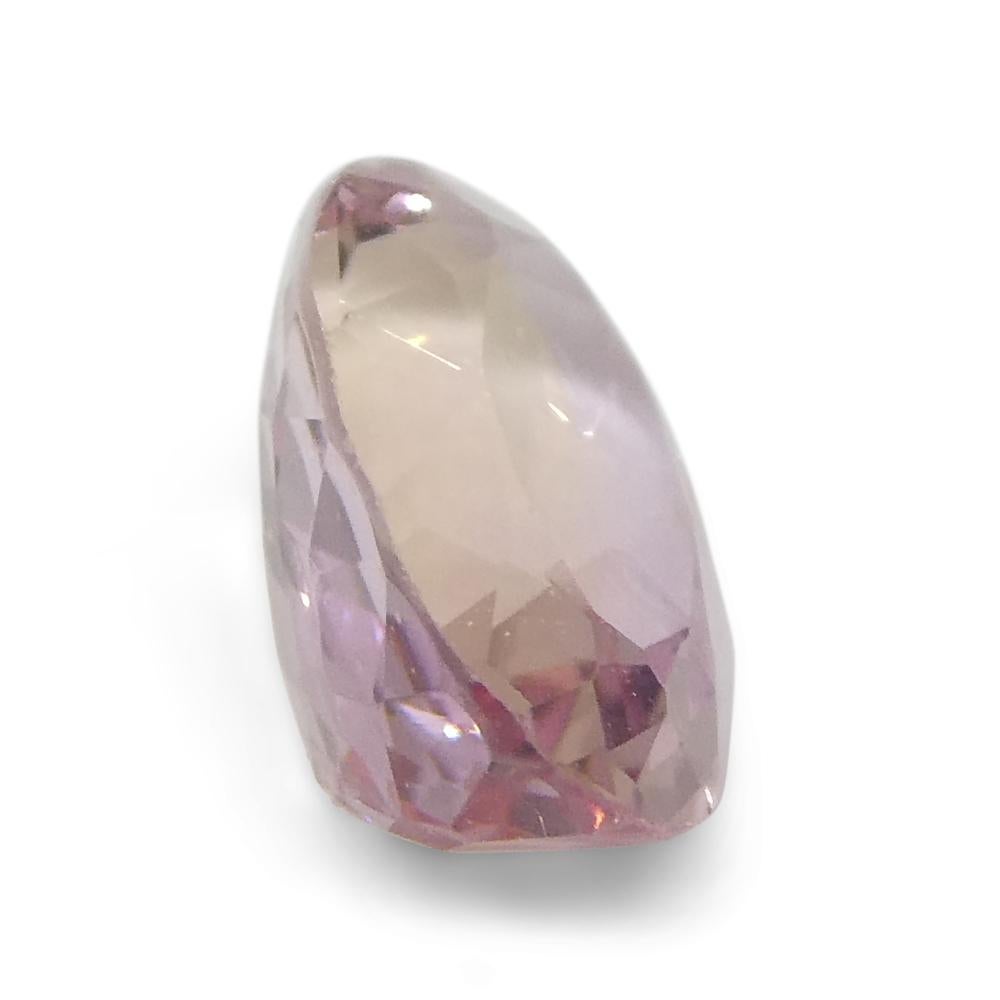 1.16ct Oval Orangy Pink Topaz GIA Certified For Sale 11