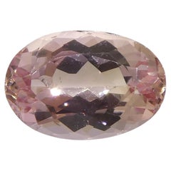 1.16ct Oval Orangy Pink Topaz GIA Certified