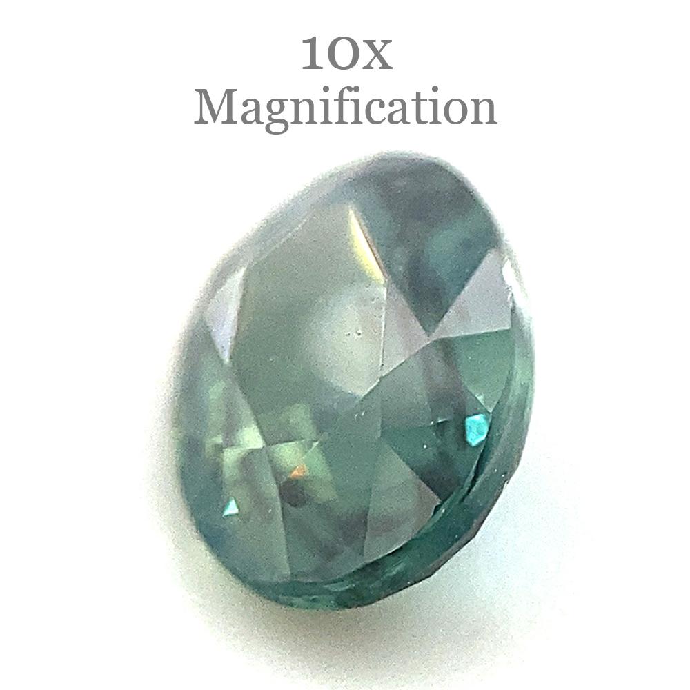 1.16ct Oval Teal Blue Sapphire from Australia Unheated For Sale 2