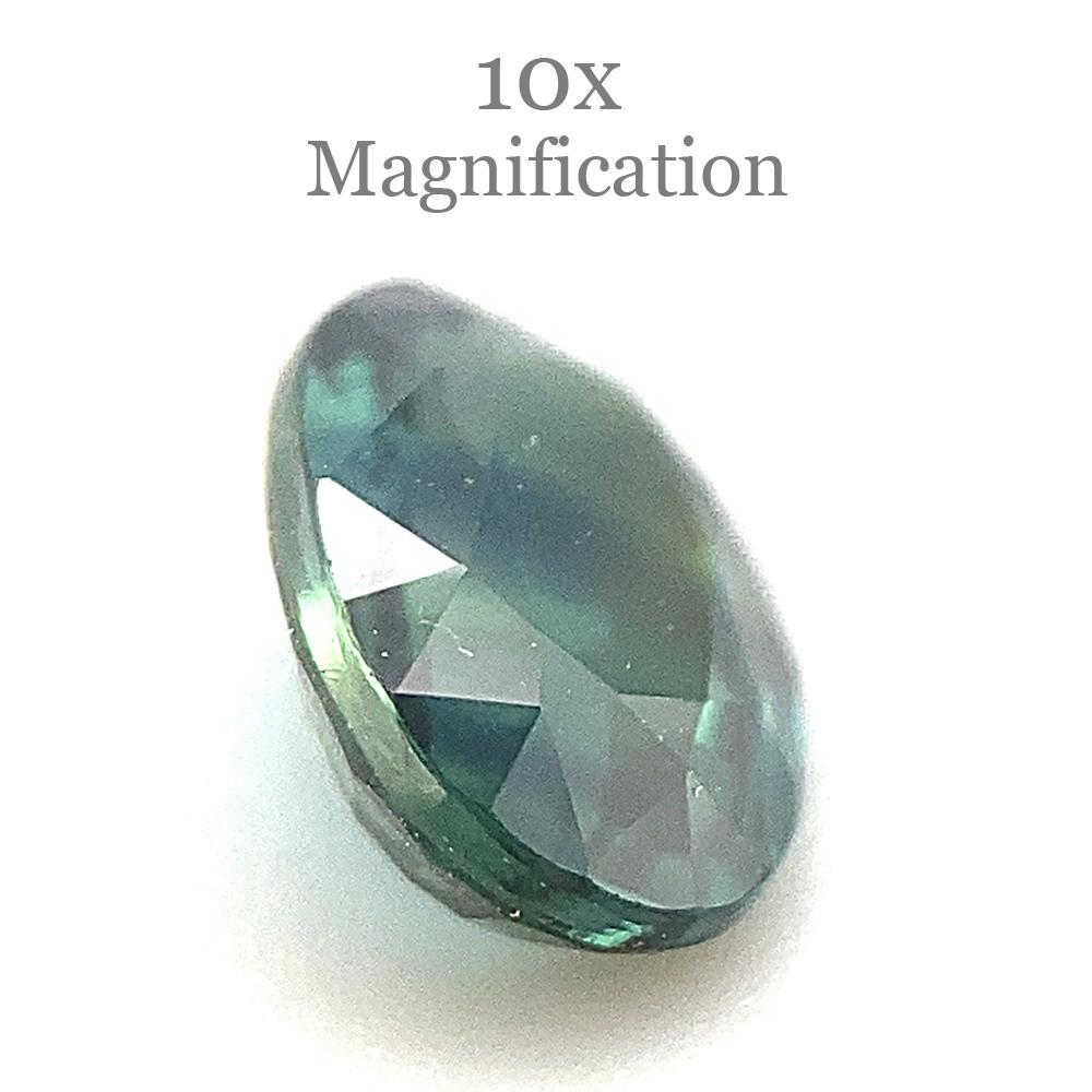 1.16ct Oval Teal Blue Sapphire from Australia Unheated For Sale 4