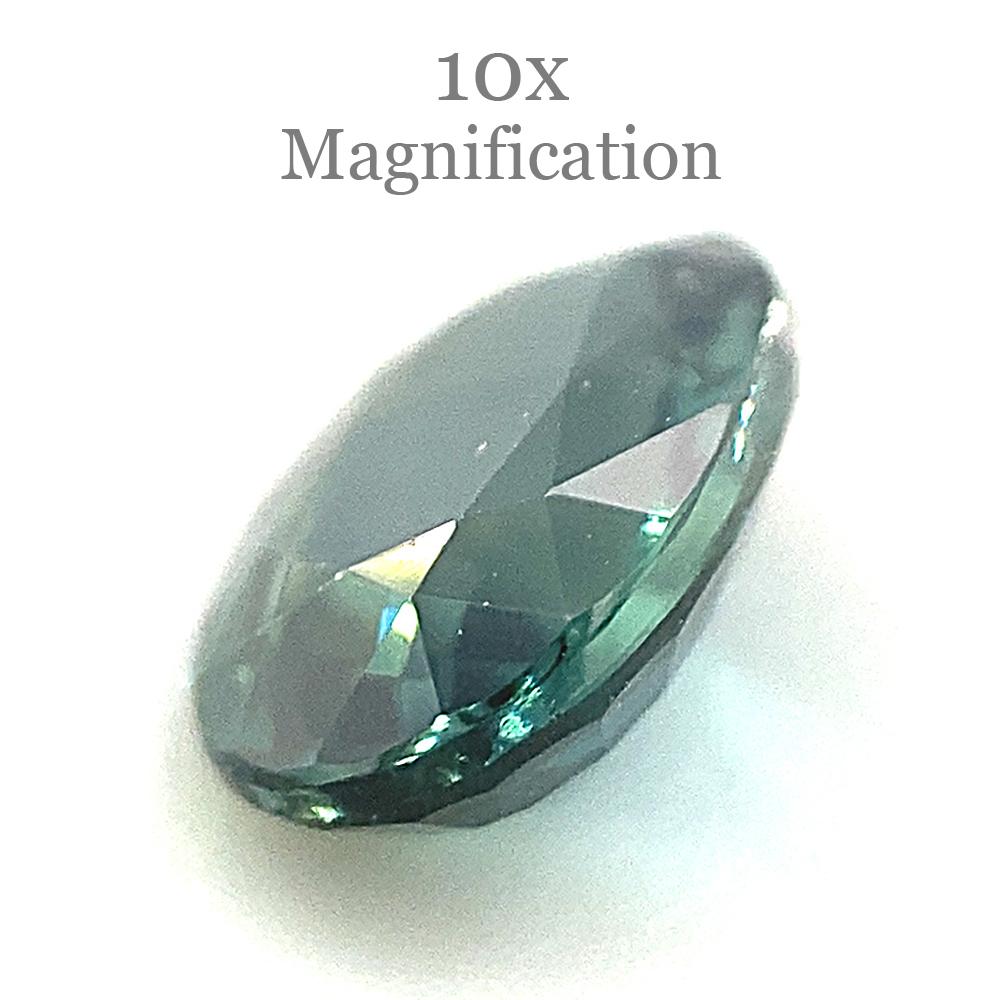1.16ct Oval Teal Blue Sapphire from Australia Unheated For Sale 7