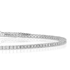 1.16ct Round Brilliant Cut Diamond Tennis Bracelet in 14K White Gold