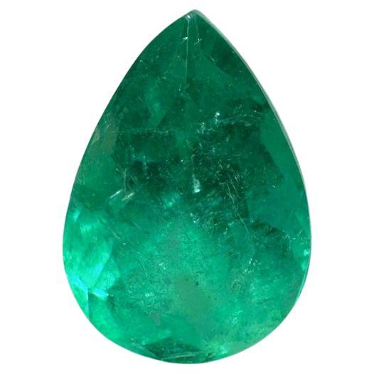 1,16ct Esmeralda Colombiana Verde Primavera - Lágrima Talla Pera Gema de Nacimiento de Mayo