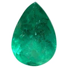 1,16ct Esmeralda Colombiana Verde Primavera - Lágrima Talla Pera Gema de Nacimiento de Mayo