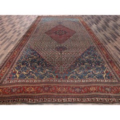 11'6 "x18'10" Pfirsich Farbe Antik Persisch Bidjar Hand geknüpft weiche Wolle XL Teppich