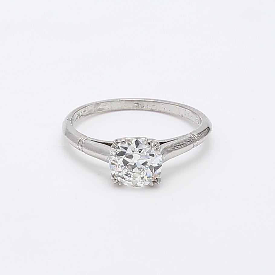 Title:
1.17 Carat Circular Brilliant Cut J VS2 Diamond Platinum Engagement Ring
Style:
Engagement
Metal:
Platinum
Gemstone 1:
1.17 Carat Diamond
Number of Stones:
1
Color:
J
Clarity:
VS2
Shape:
Circular Brilliant Cut
GIA:
DIAM CB J VS2 (GIA)