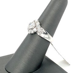 1.17 Carat Diamond White Gold Ring