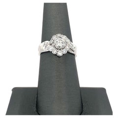 Bague en or blanc avec diamants de 1,17 carat