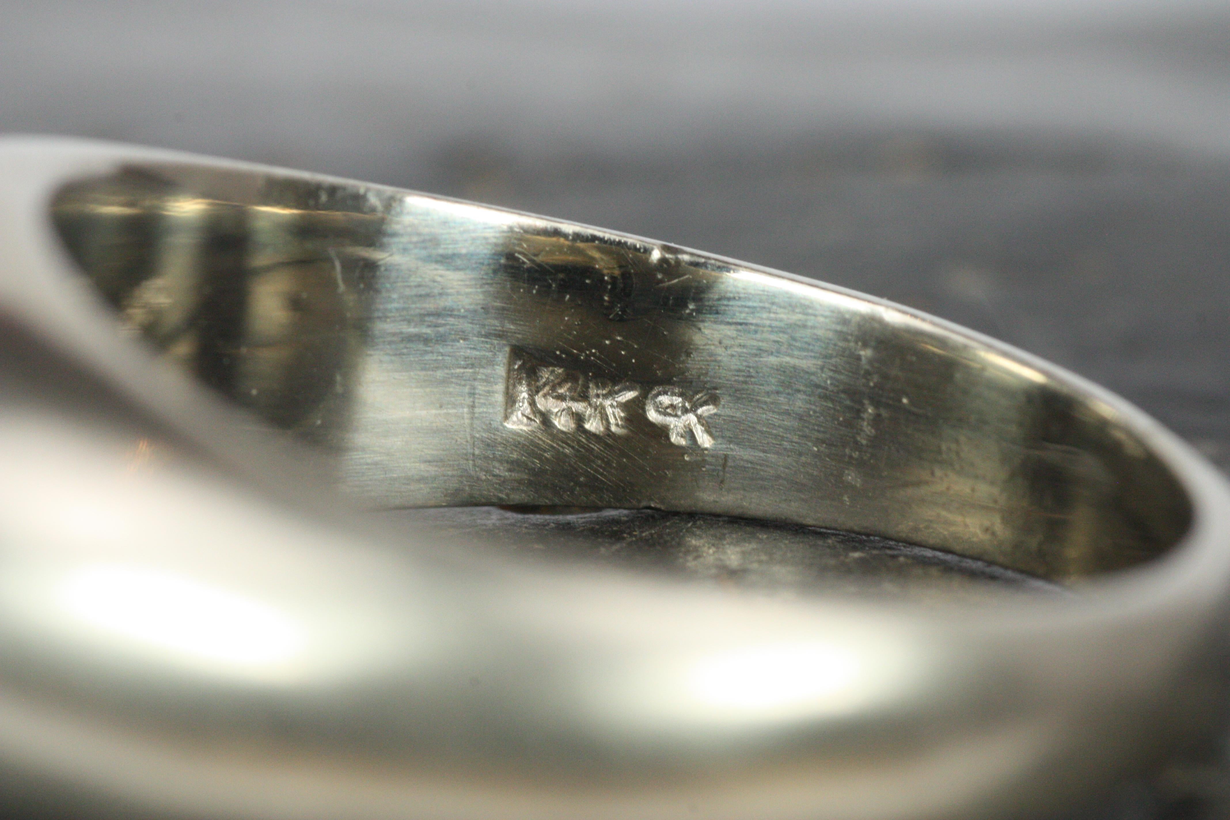 1,17 Karat Old Mine Cut Diamant Solitär Gypsy Verlobungsring im Angebot 6