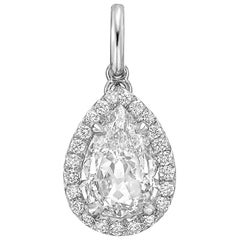 1.17 Carat Pear Brilliant Diamond "Oriana" Pendant