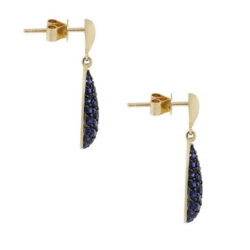 Style: Dangle earrings
Material: 14k Yellow Gold
Gemstone Details: Approximately 1.17ctw sapphire gemstones
Earring Measurements: 0.80″ x 0.26″ x 0.10″
Fastening: Post friction backs
Total Weight: 2.4g (1.5dwt)
SKU: A30310597