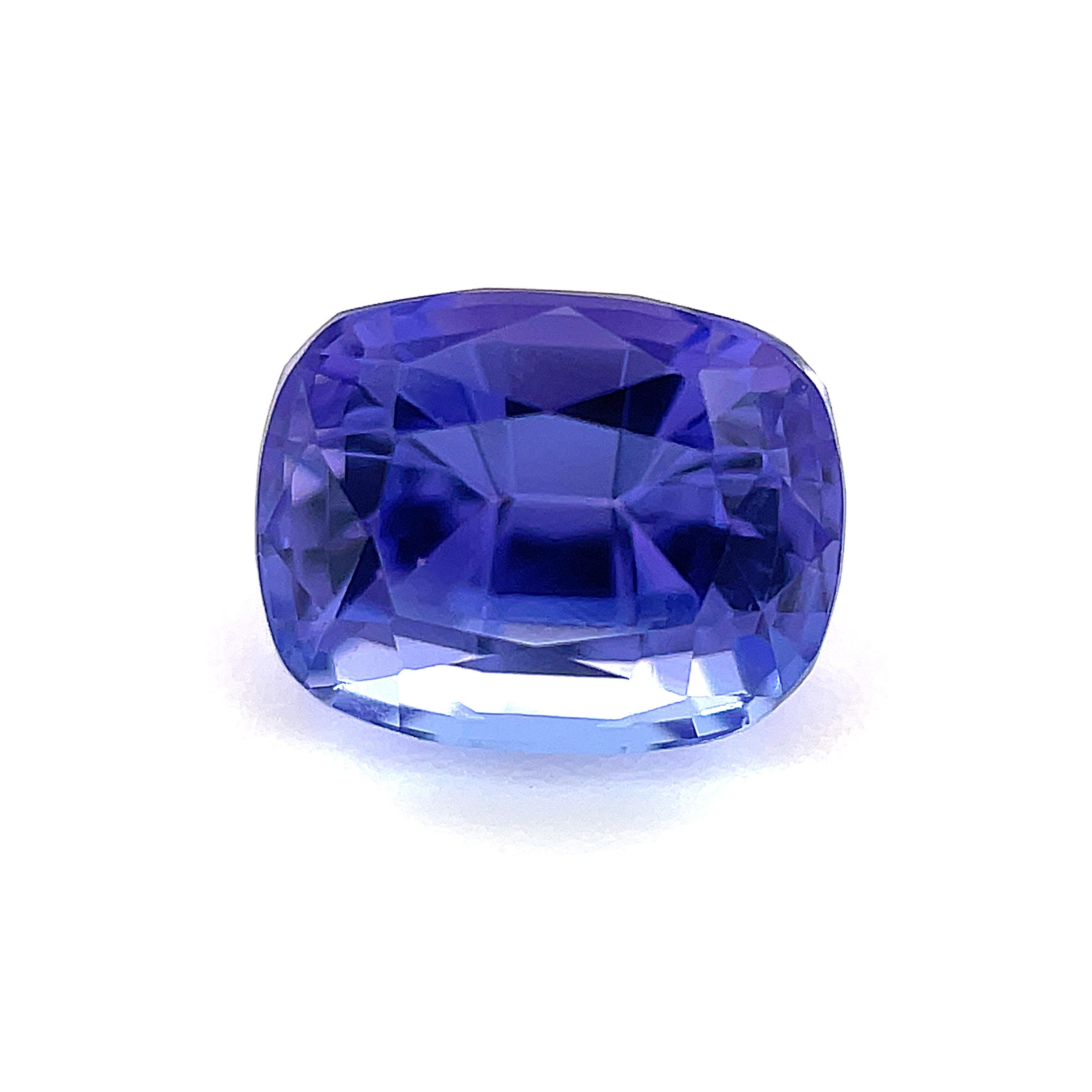 This petite tanzanite gemstone is both gorgeous and budget-friendly! With its characteristic balance of rich blue and purple, this is unmistakeable as the highly-prized African gem from Tanzania. It has beautifully saturated color, especially for a