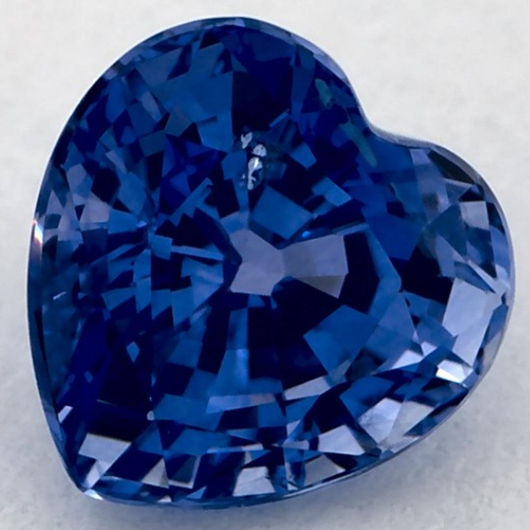 1.17 qt Zafiro Azul Corazón Gema Suelta Corte de corazón en venta