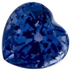 1.17 Ct Blue Sapphire Heart Loose Gemstone