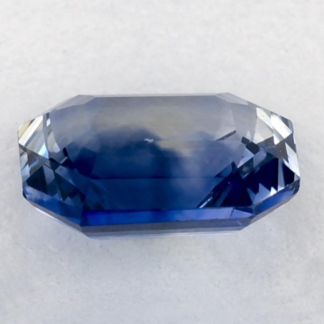 Pierre précieuse taille octogonale saphir bleu 1.17 carat Neuf - En vente à Fort Lee, NJ