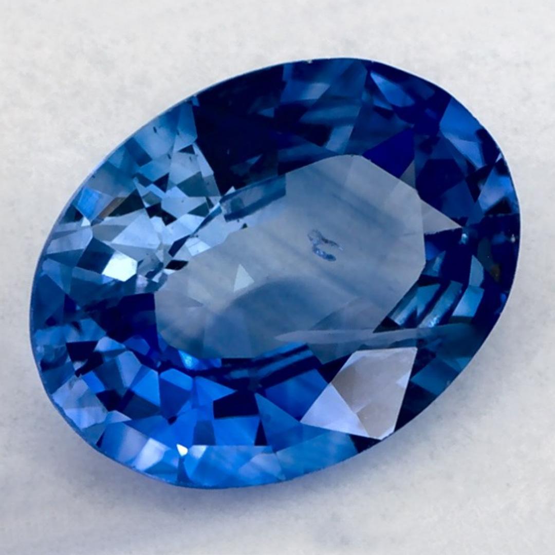 Oval Cut 1.17 Carat Blue Sapphire Oval Loose Gemstone
