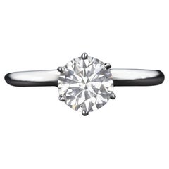 Diamond Engagement Ring Round Cut  Diamond White Gold
