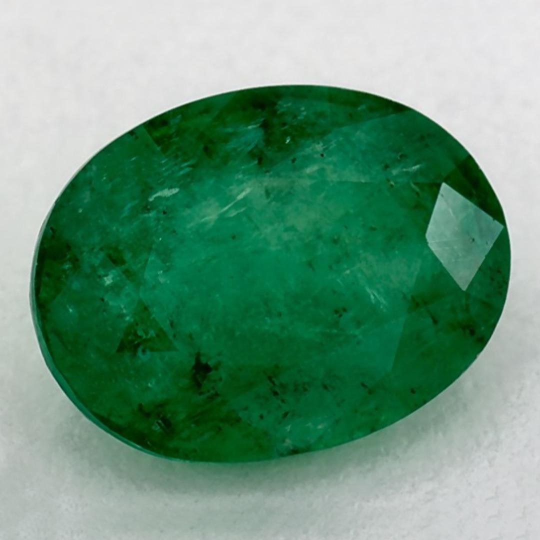 Taille ovale 1.17 Ct Emerald Oval Loose Gemstone (pierre précieuse en vrac)