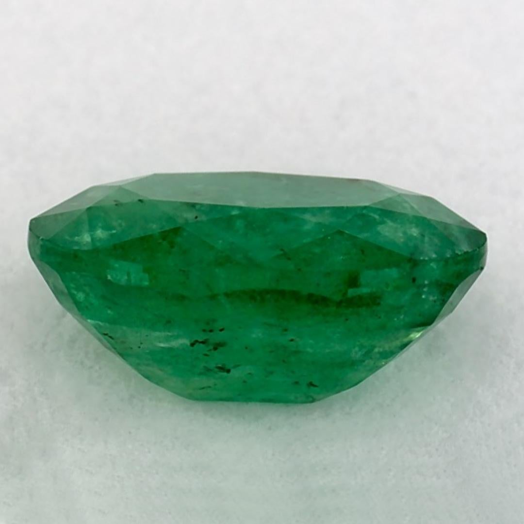 1.17 Ct Emerald Oval Loose Gemstone (pierre précieuse en vrac) Neuf à Fort Lee, NJ