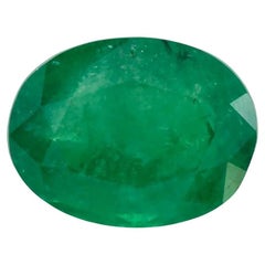 1.17 Ct Emerald Oval Loose Gemstone (pierre précieuse en vrac)