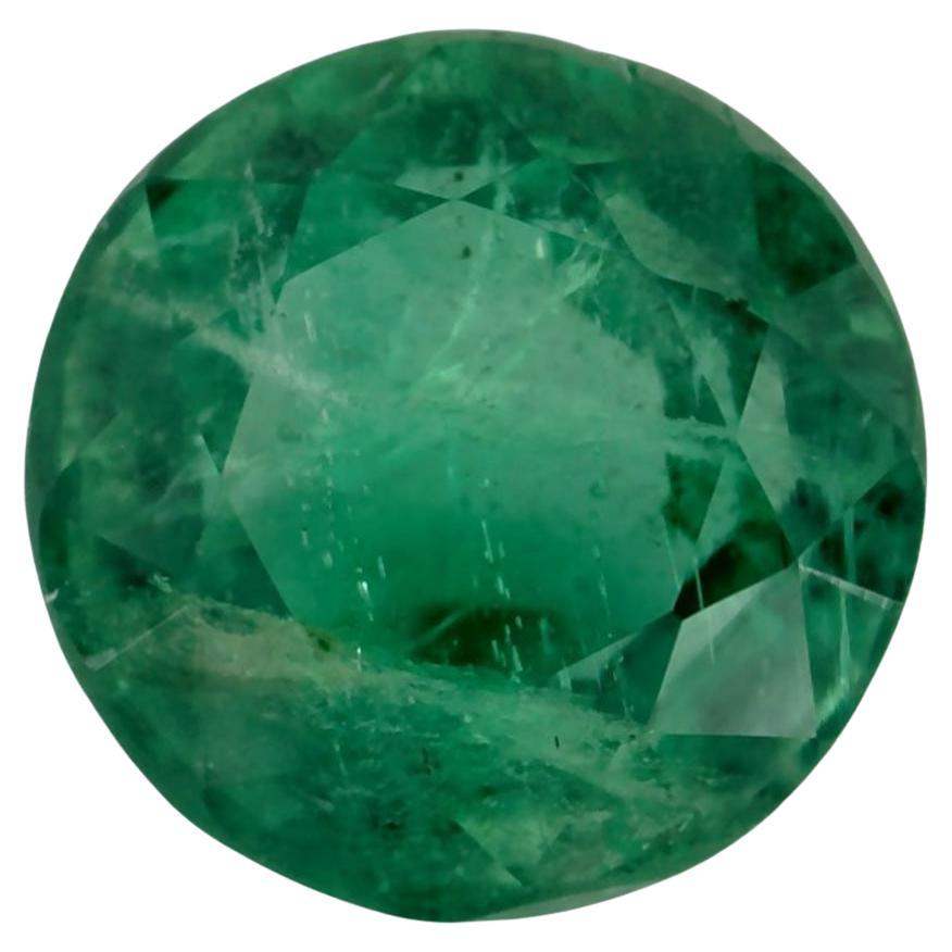 1.17 Ct Emerald Round Loose Gemstone (pierre précieuse en vrac)