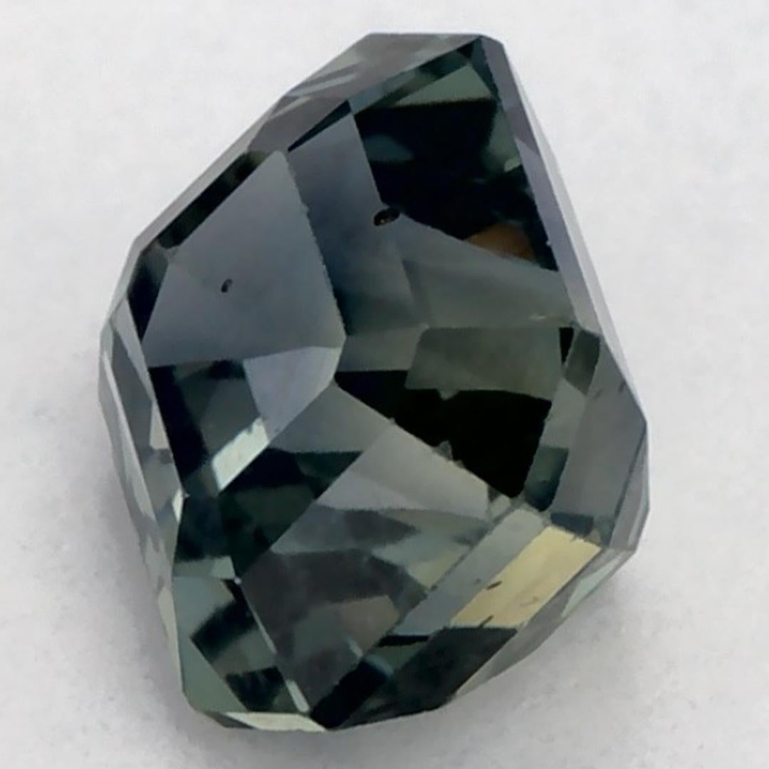 1.17 Ct Green Sapphire Octagon Loose Gemstone (pierre précieuse en vrac) Pour femmes en vente