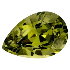 1.17 Ct Green Sapphire Pear Loose Gemstone