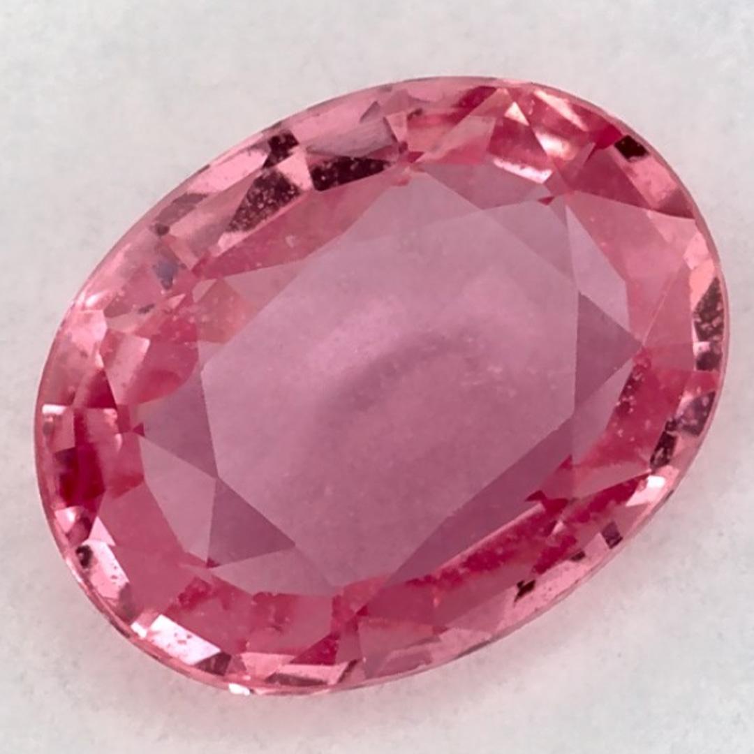 1.17 Karat Rosa Saphir Oval Loser Edelstein (Ovalschliff) im Angebot