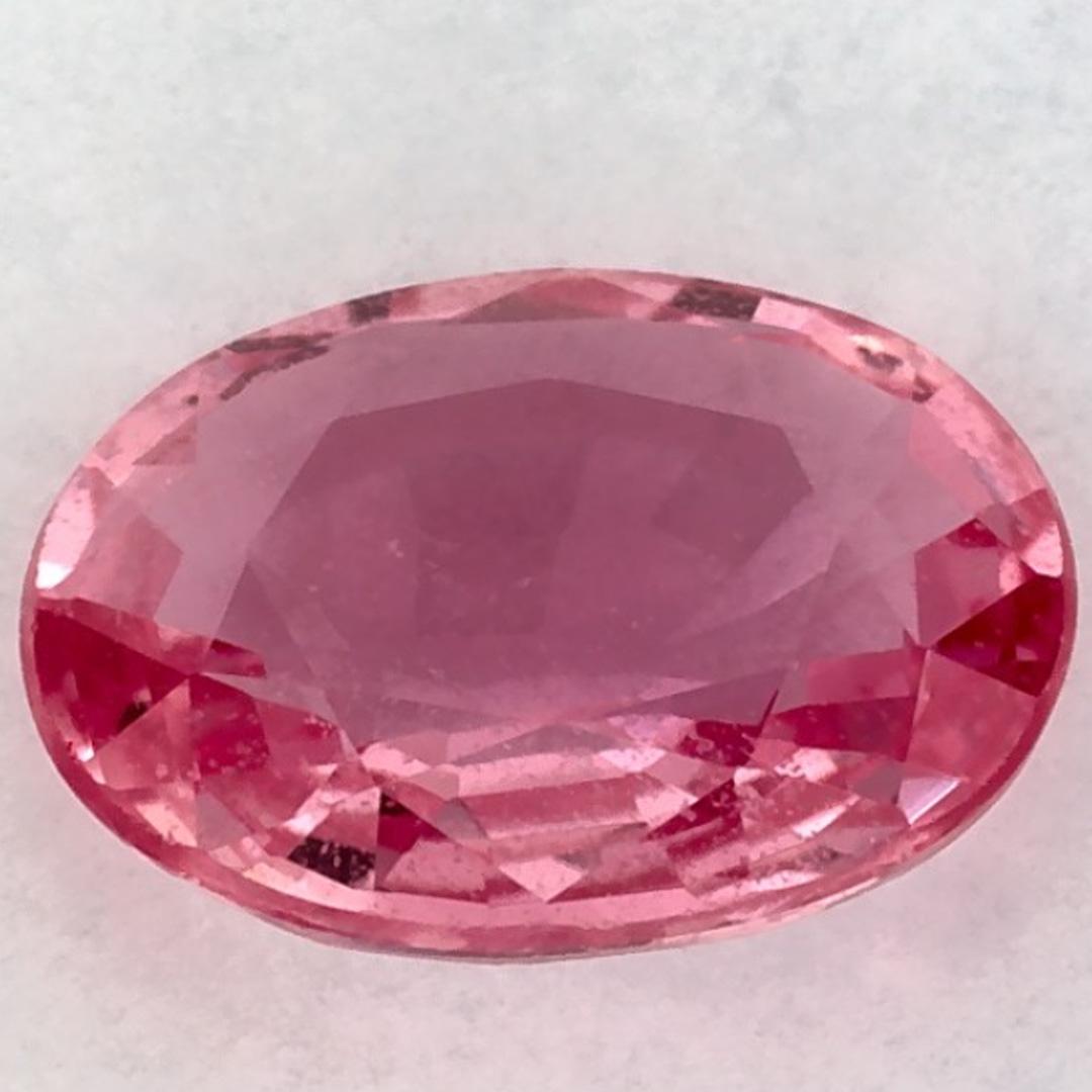 1.17 Karat Rosa Saphir Oval Loser Edelstein im Zustand „Neu“ im Angebot in Fort Lee, NJ