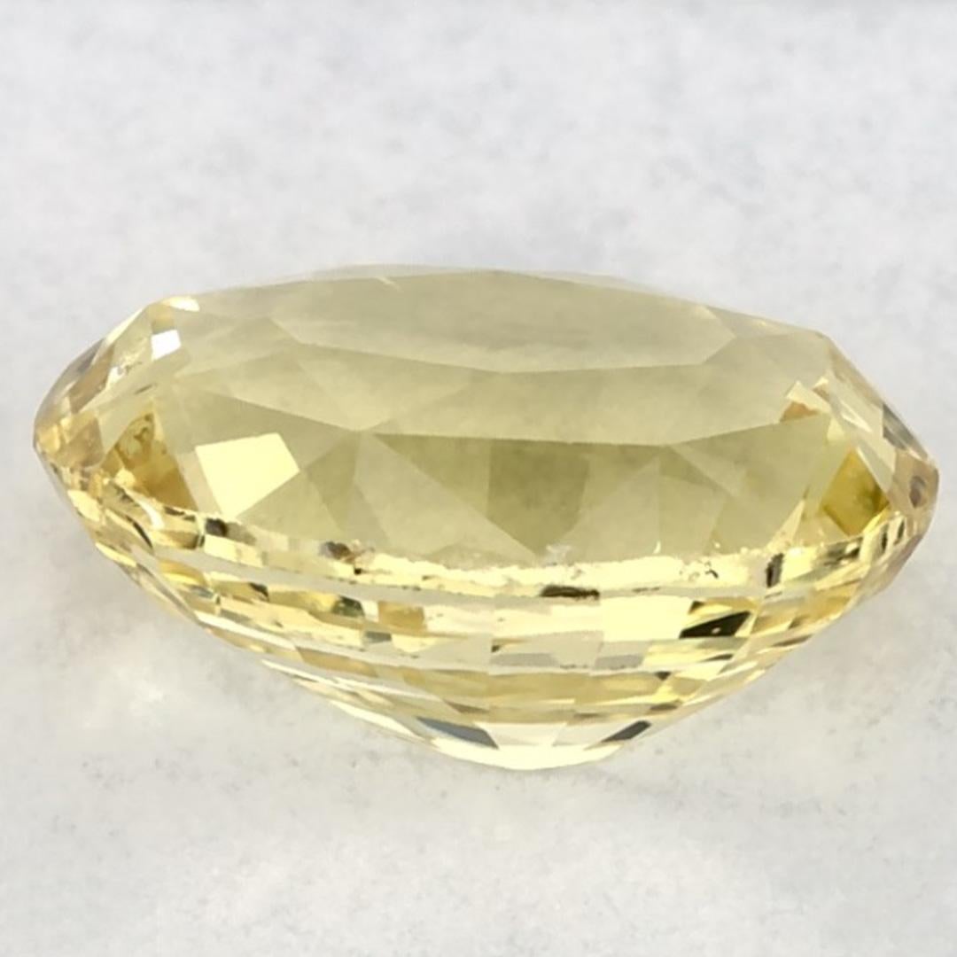 1.17 Ct Yellow Sapphire Oval Loose Gemstone (pierre précieuse en vrac) Neuf - En vente à Fort Lee, NJ