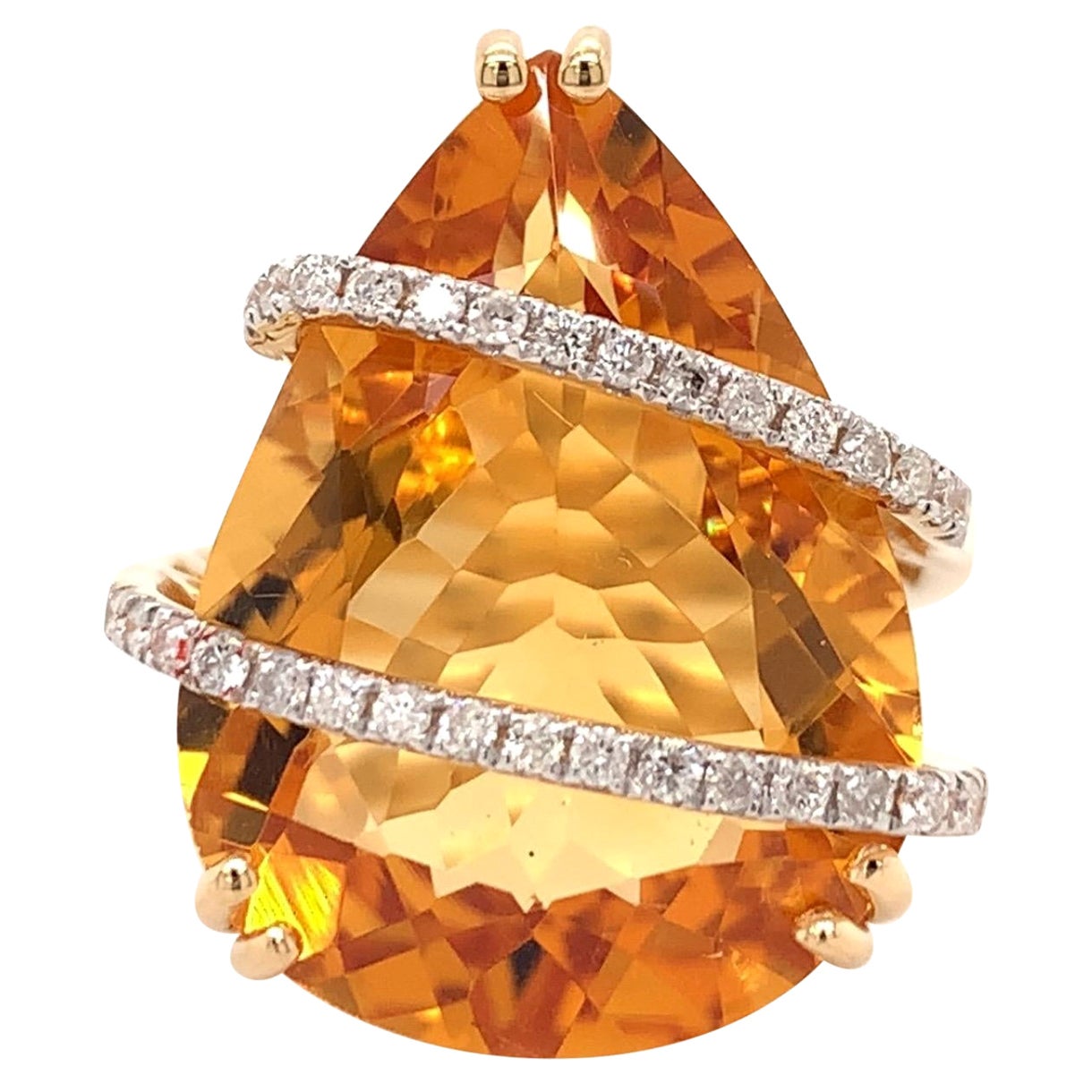 11,70 Karat Citrin-Cocktailring