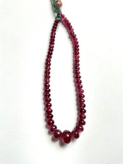 117.00 carats Rubellite Tourmaline rondelles Fine natural gemstones for Jewelry