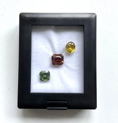 11.72 carats Natural rare Zircon 3 Pieces Cut stone for fine jewelry natural gem