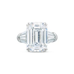11.74 Carat Emerald-cut Statement 14K White Gold Iconic Presence
