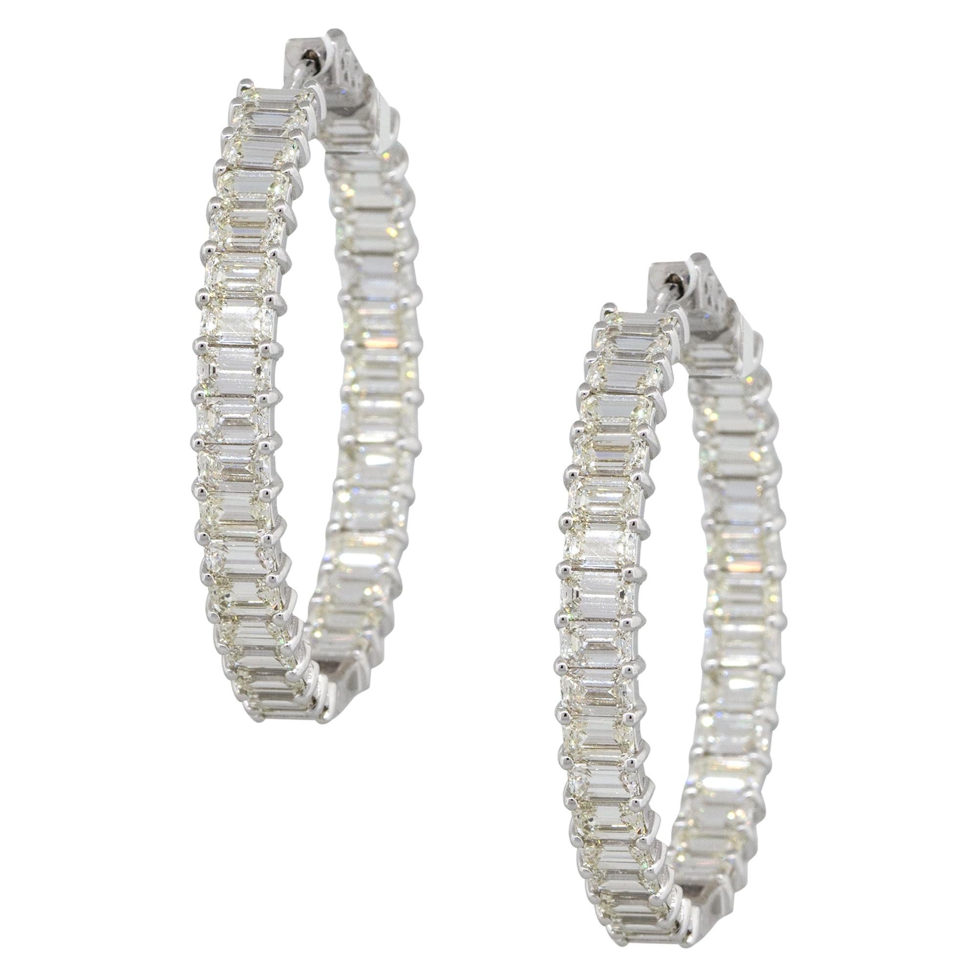 11.75 Quilates Diamante Corte Baguette Inside Out Aros 14 Quilates en Stock
