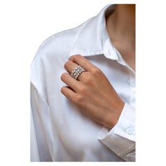 11.75 Carat Round Brilliant Statement Brilliant White 14K  Gold Diamond Ring