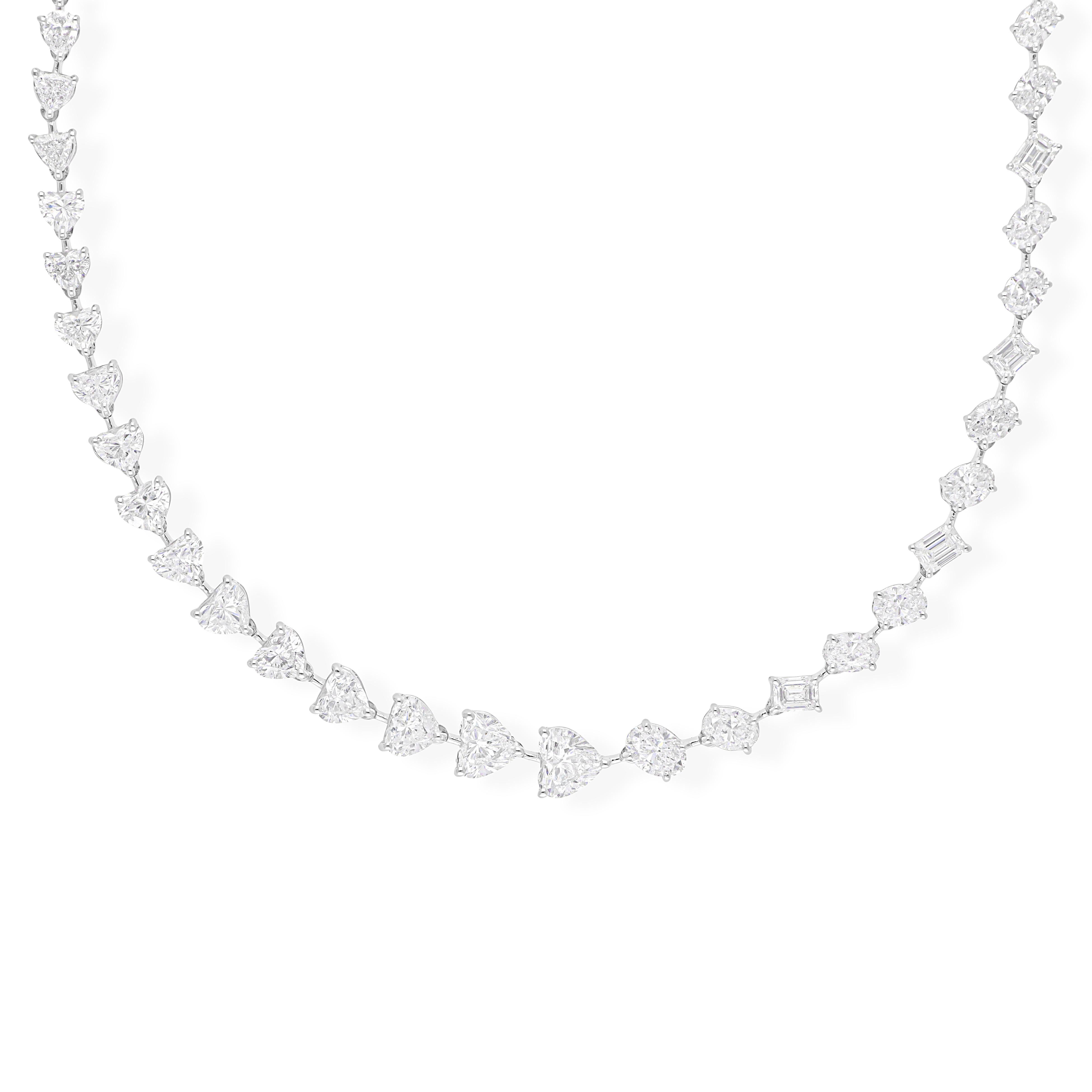 Cast from 18-karat gold, these exquisite necklace is handset with 11.79 carats of sparkling diamonds.

FOLLOW SPECTRUM JEWELS storefront to view the latest collection & exclusive pieces. Spectrum Jewels is proudly rated as a Top Seller on 1stdibs