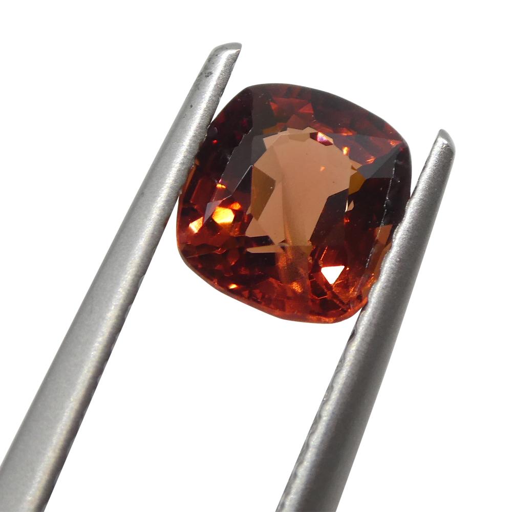 Brilliant Cut 1.17ct Cushion  Red Spinel from Sri Lanka Unheated For Sale