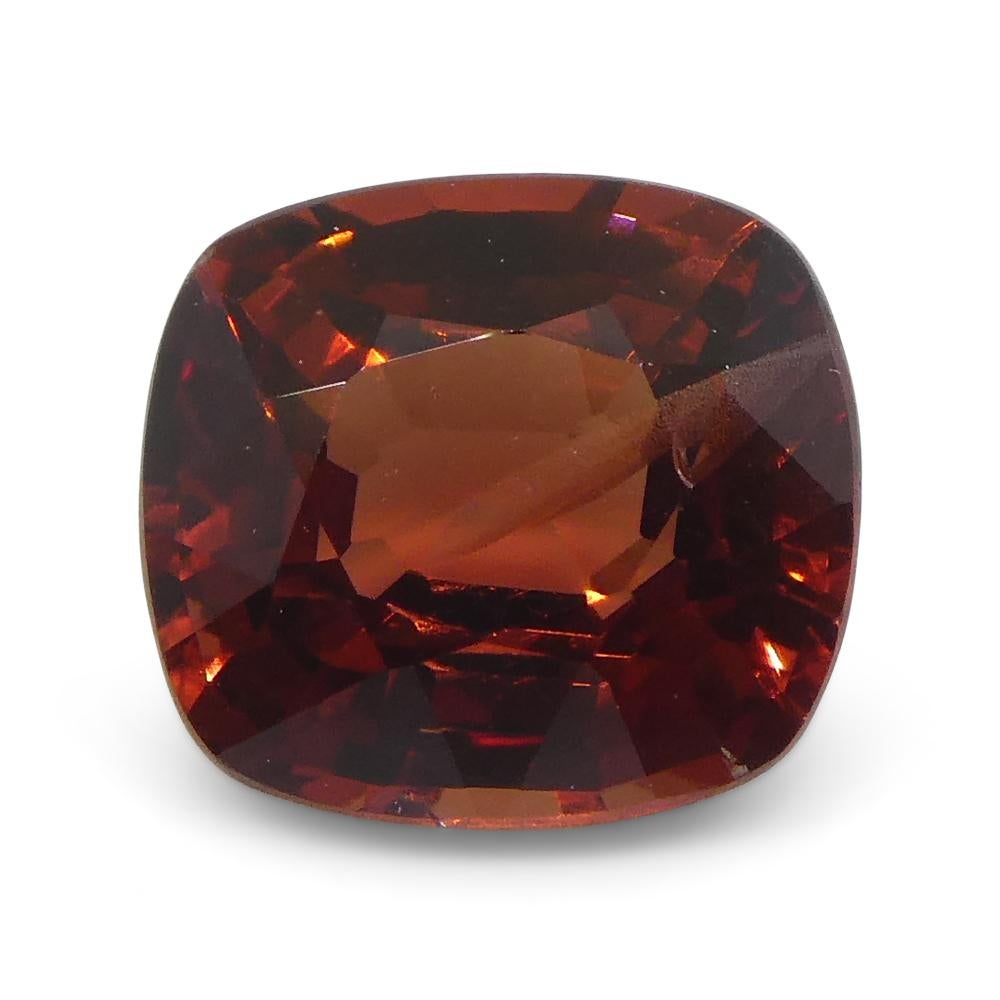 1.17ct Cushion  Red Spinel from Sri Lanka Unheated For Sale 1