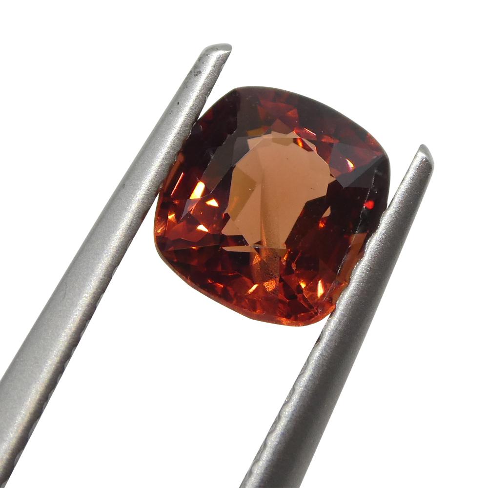 1.17ct Cushion  Red Spinel from Sri Lanka Unheated For Sale 3