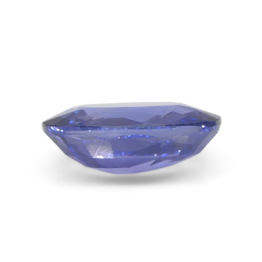 1.17ct Oval Blue Sapphire from East Africa, Unheated For Sale 5