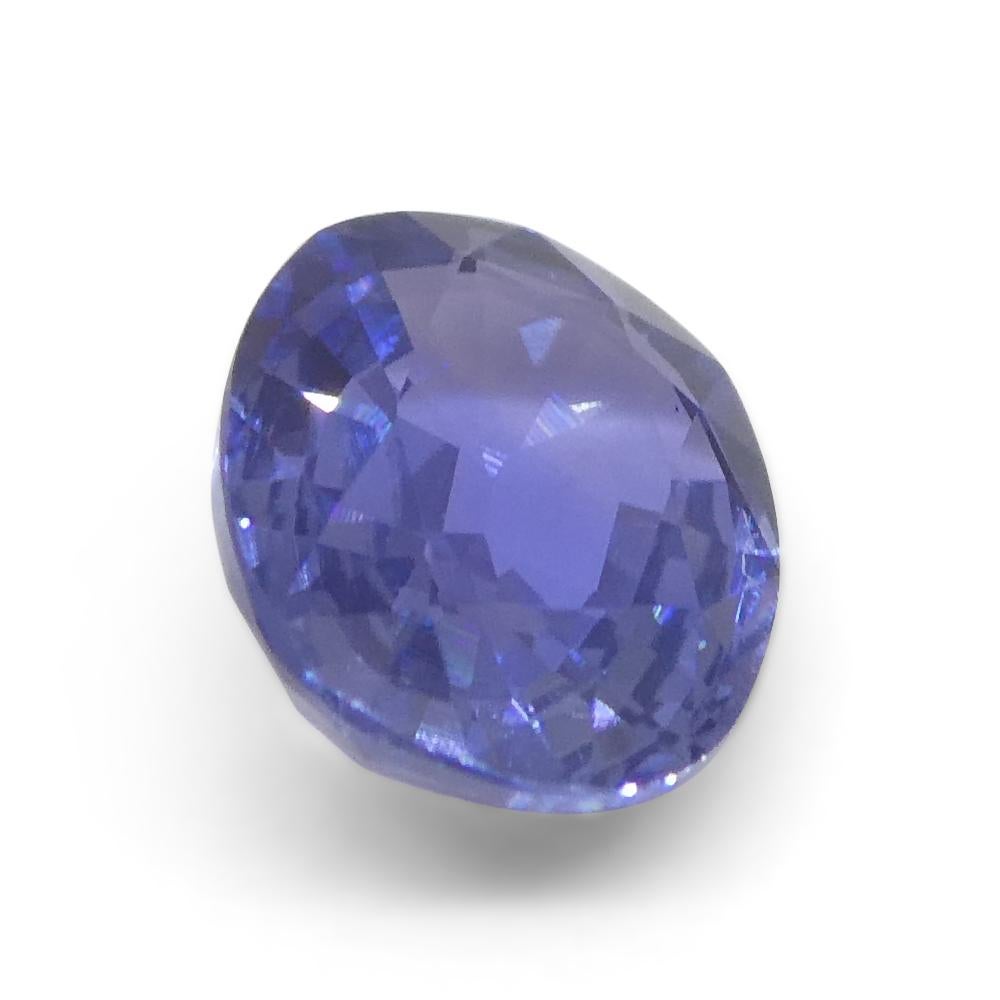 1.17ct Oval Blue Sapphire from East Africa, Unheated For Sale 6