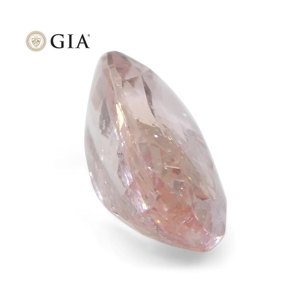 1.17ct Oval Orangy Pink Padparadscha Sapphire GIA Certified Madagascar Unheated For Sale 7