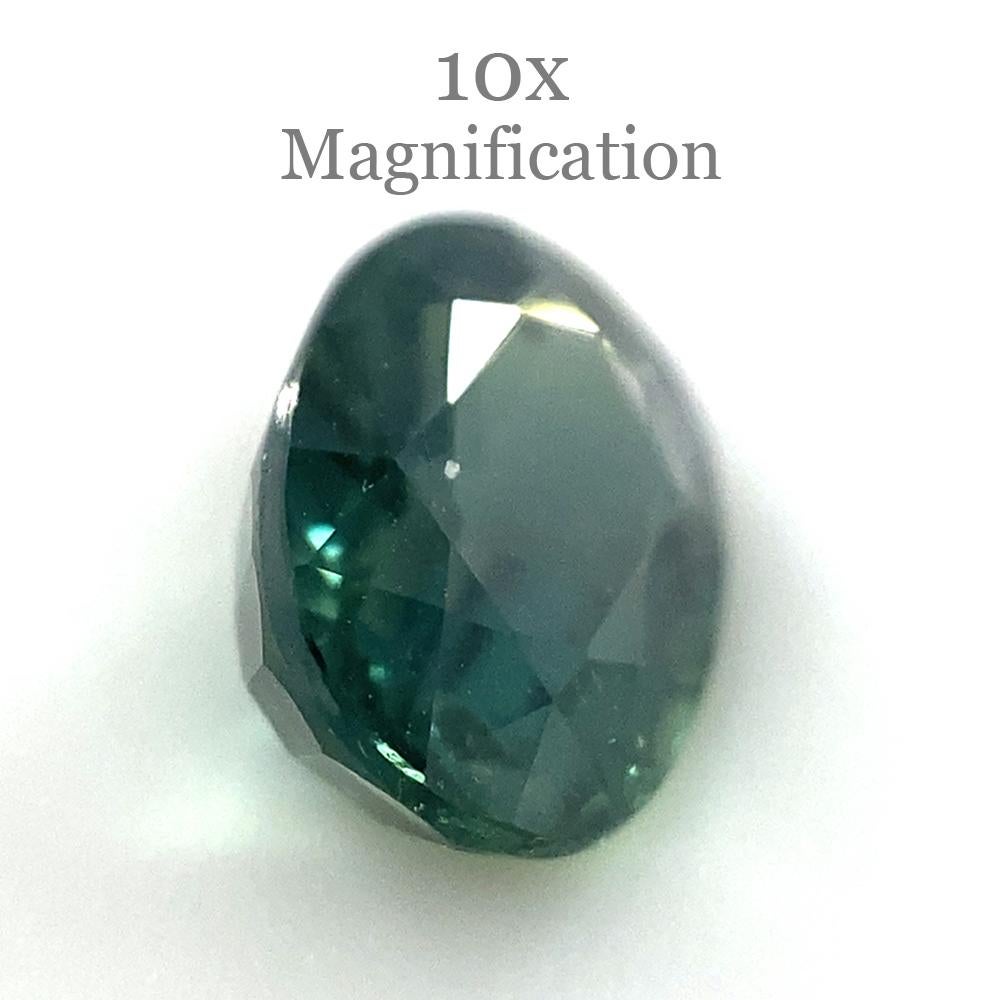 1.17ct Oval Teal Green Sapphire For Sale 5