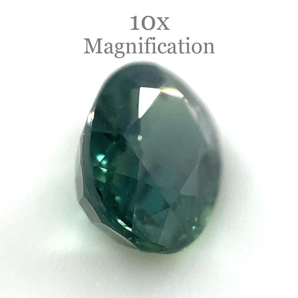1.17ct Oval Teal Green Sapphire For Sale 6