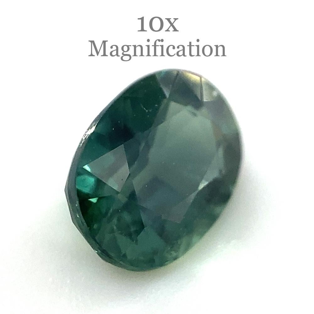 1.17ct Oval Teal Green Sapphire For Sale 7