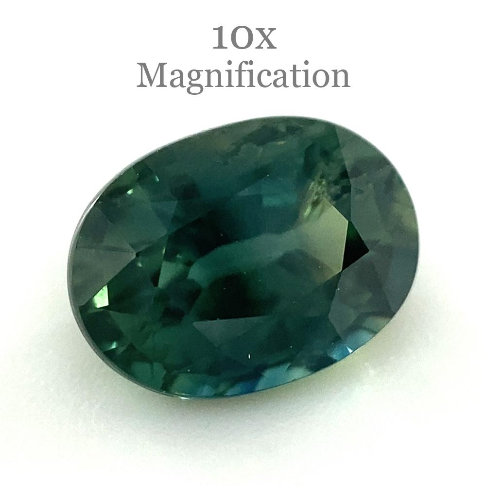 1.17ct Oval Teal Green Sapphire For Sale 10